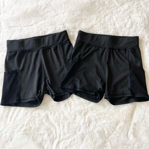 Black Athletic Shorts with Pockets